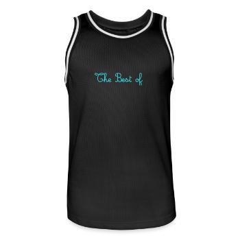 MAMA. MUTTERTAG. SCHÖNEN MUTTERTAG. ICH LIEBE DICH - Männer Basketball-Trikot - Schwarz/Weiß - Vorne - AI Model Male 185 dark (185cm)