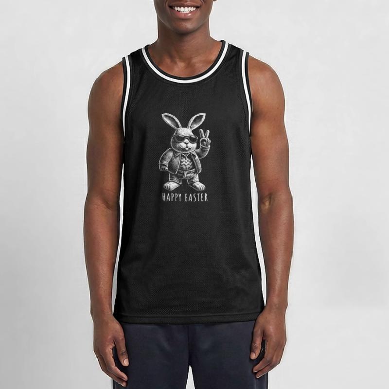 Happy Easter - Easter Bunny - Easter Egg - Gift Men's Basketball Jersey