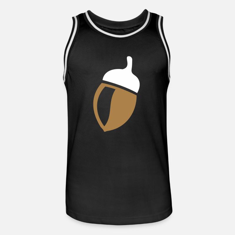 ghianda - Maglia da basket per uomo - nero/bianco