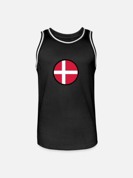 Marked By Denmark - Men's Basketball Jersey - black/white