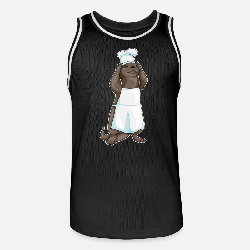 Chef Chef Cuisson Chef Cuisson - Maillot de basket Homme - noir/blanc