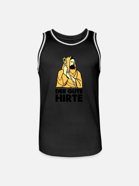 Jesus Shepherd - Men's Basketball Jersey - black/white