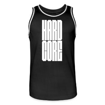 punk hardcore - Maillot de basket Homme - noir/blanc - Devant - AI Model Male 185 dark (185cm)