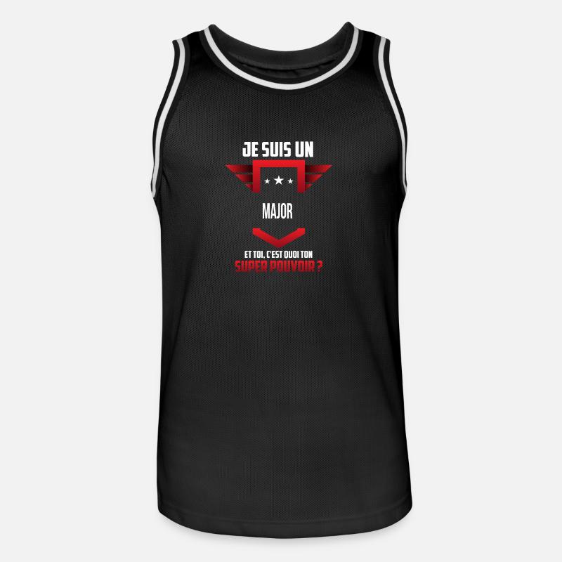 Major - Maillot de basket Homme - noir/blanc