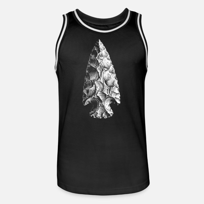 Arrowhead - Maglia da basket per uomo - nero/bianco