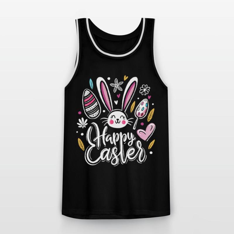 Happy Easter - Easter Bunny - Easter Egg - Gift Men's Basketball Jersey