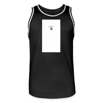 Das Leben ist, was du es backst Mixer-Design - Männer Basketball-Trikot - Schwarz/Weiß - Vorne - AI Model Male 185 dark (185cm)
