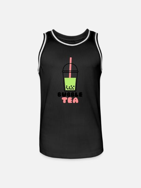 Bubble Tea - Männer Basketball-Trikot - Schwarz/Weiß
