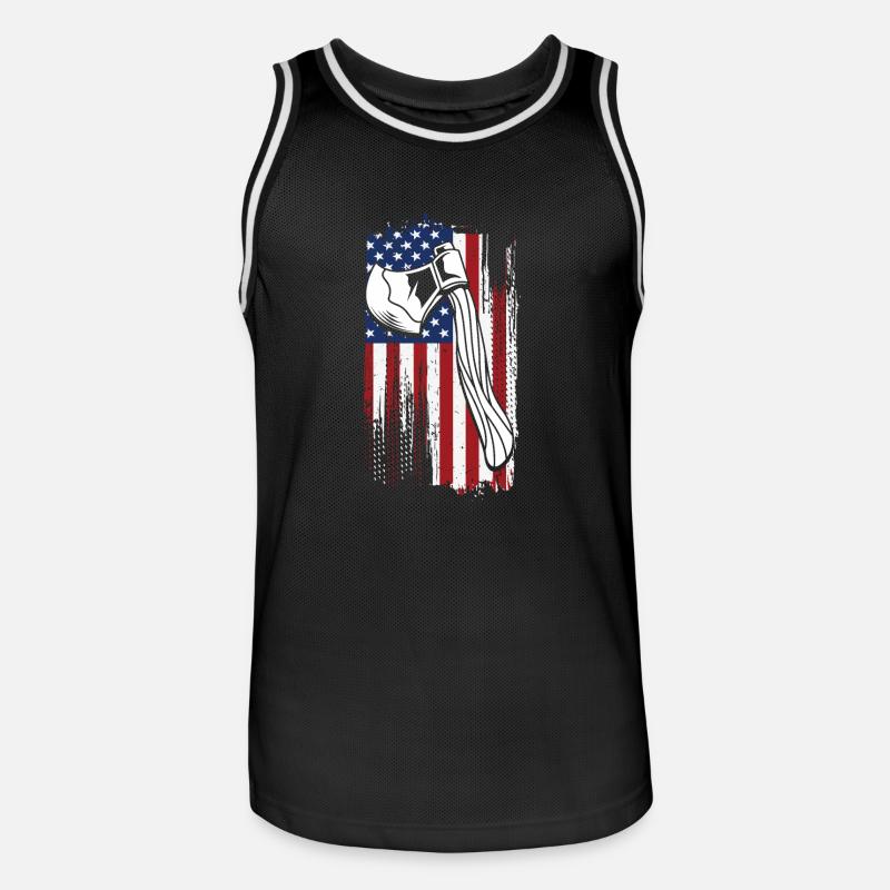 Ascia - Maglia da basket per uomo - nero/bianco