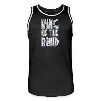 King Of The Road White Steel - Maillot de basket Homme - noir/blanc - Devant - AI Model Male 185 dark (185cm)