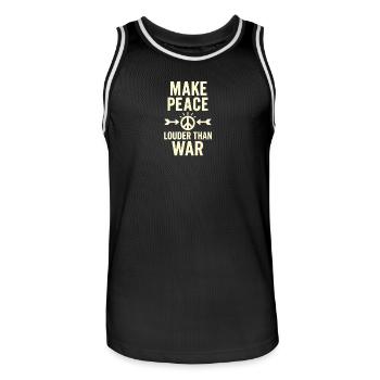 Déclaration de liberté - Maillot de basket Homme - noir/blanc - Devant - AI Model Male 185 dark (185cm)