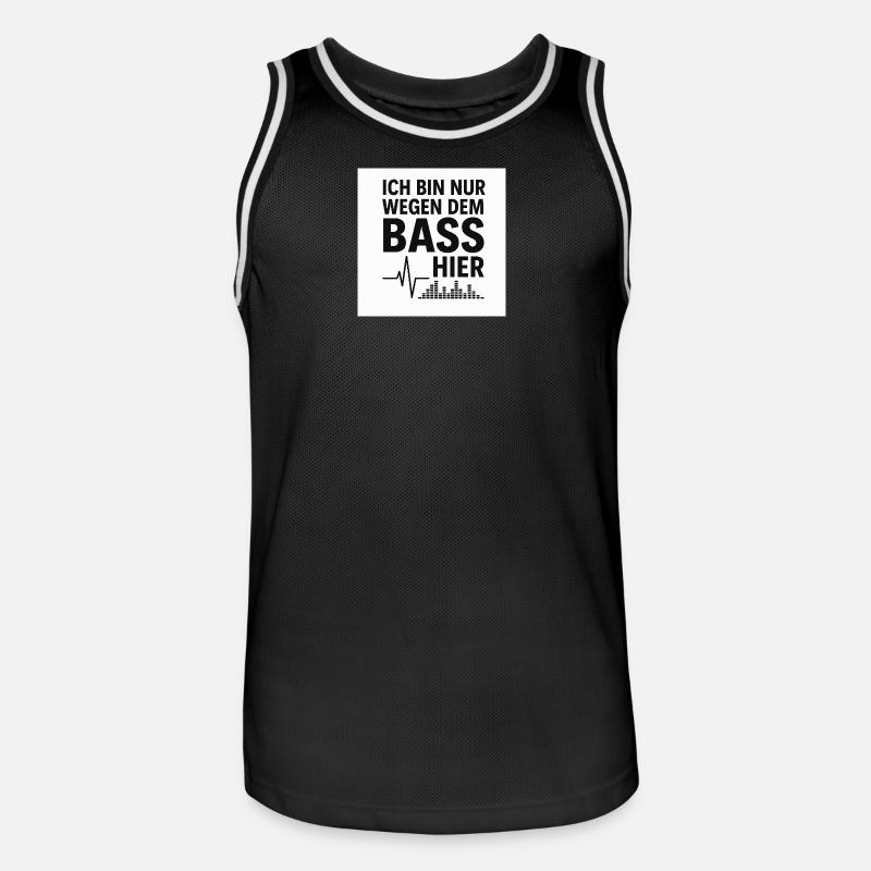 0A809AD4-E7DF-4CF1-9575-0EAF255C91D6 - Männer Basketball-Trikot - Schwarz/Weiß