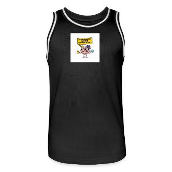 Persönlichkeit je nach Tageszeit - Männer Basketball-Trikot - Schwarz/Weiß - Vorne - AI Model Male 185 dark (185cm)