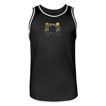 Fruit War Duell Der Früchte - Männer Basketball-Trikot - Schwarz/Weiß - Vorne - AI Model Male 185 dark (185cm)