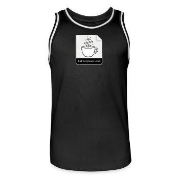 Kaffeepause.exe - IT Programmieren Informatik Code - Männer Basketball-Trikot - Schwarz/Weiß - Vorne - AI Model Male 185 dark (185cm)