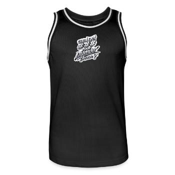 Caniget Numberss, s’il vous plaît 3D Metal - Maillot de basket Homme - noir/blanc - Devant - AI Model Male 185 dark (185cm)