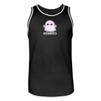 Get out of my way spirit - Men's Basketball Jersey - black/white - Front - AI Model Male 185 dark (185cm)