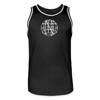 Klettergerüst Bulgarien - Männer Basketball-Trikot - Schwarz/Weiß - Vorne - AI Model Male 185 dark (185cm)