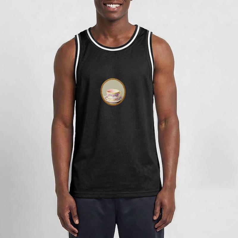 Eine Tasse Tee oder Kaffee? Männer Basketball-Trikot