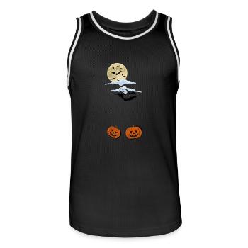 The night before Halloween - Männer Basketball-Trikot - Schwarz/Weiß - Vorne - AI Model Male 185 dark (185cm)