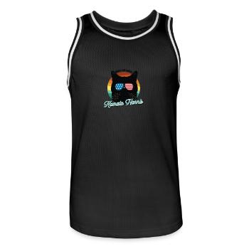 Cat Ladies pour Kamala Harris 2024 - Cat Lady pour - Maillot de basket Homme - noir/blanc - Devant - AI Model Male 185 dark (185cm)