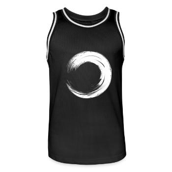 cercle - Maillot de basket Homme - noir/blanc - Devant - AI Model Male 185 dark (185cm)