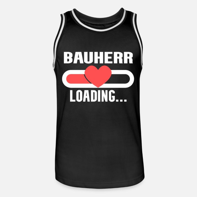 Bauherr loading - Bauherr werden - Männer Basketball-Trikot - Schwarz/Weiß