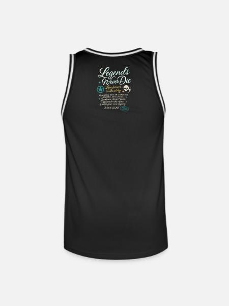 Urban Legacy Saying Shirt - Men's Basketball Jersey - black/white