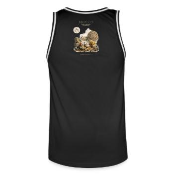 Mexico Aztec Heritage Artwork - Männer Basketball-Trikot - Schwarz/Weiß - Hinten - AI Model Male 185 dark (185cm)