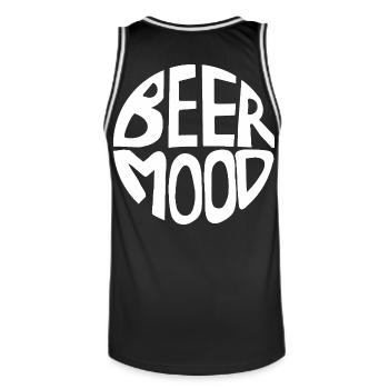 Beer Mood - Men's Basketball Jersey - black/white - Back - AI Model Male 185 dark (185cm)