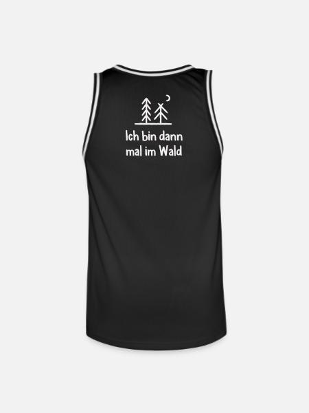 Wald Waldarbeiter Holzfäller - Männer Basketball-Trikot - Schwarz/Weiß