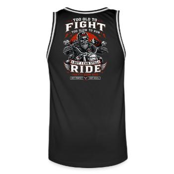 Old School Skeleton Rider - Männer Basketball-Trikot - Schwarz/Weiß - Hinten - AI Model Male 185 dark (185cm)
