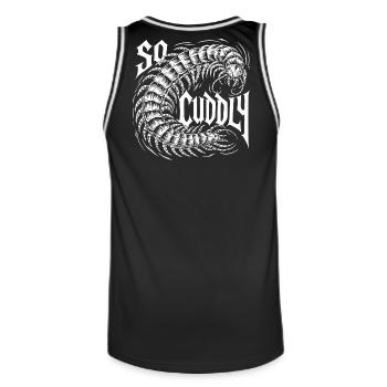 Éventail Scolopender - Maillot de basket Homme - noir/blanc - Dos - AI Model Male 185 dark (185cm)