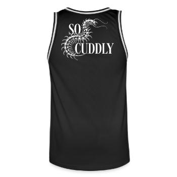 Éventail Scolopender - Maillot de basket Homme - noir/blanc - Dos - AI Model Male 185 dark (185cm)