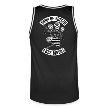 sons of breizh bikers 3 - Maillot de basket Homme - noir/blanc - Dos - AI Model Male 185 dark (185cm)