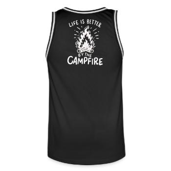 camping - Maillot de basket Homme - noir/blanc - Dos - AI Model Male 185 dark (185cm)