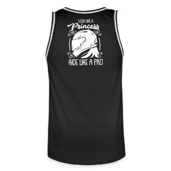 Motorcycle Motorcyclist Gift - Men's Basketball Jersey - black/white - Back - AI Model Male 185 dark (185cm)