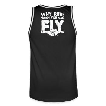 Schwimmen Schwimmer Geschenk - Männer Basketball-Trikot - Schwarz/Weiß - Hinten - AI Model Male 185 dark (185cm)