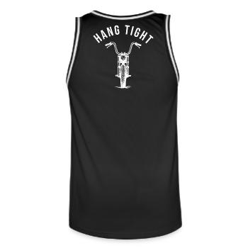 Accrocher serré cintre de singe de moto - Maillot de basket Homme - noir/blanc - Dos - AI Model Male 185 dark (185cm)