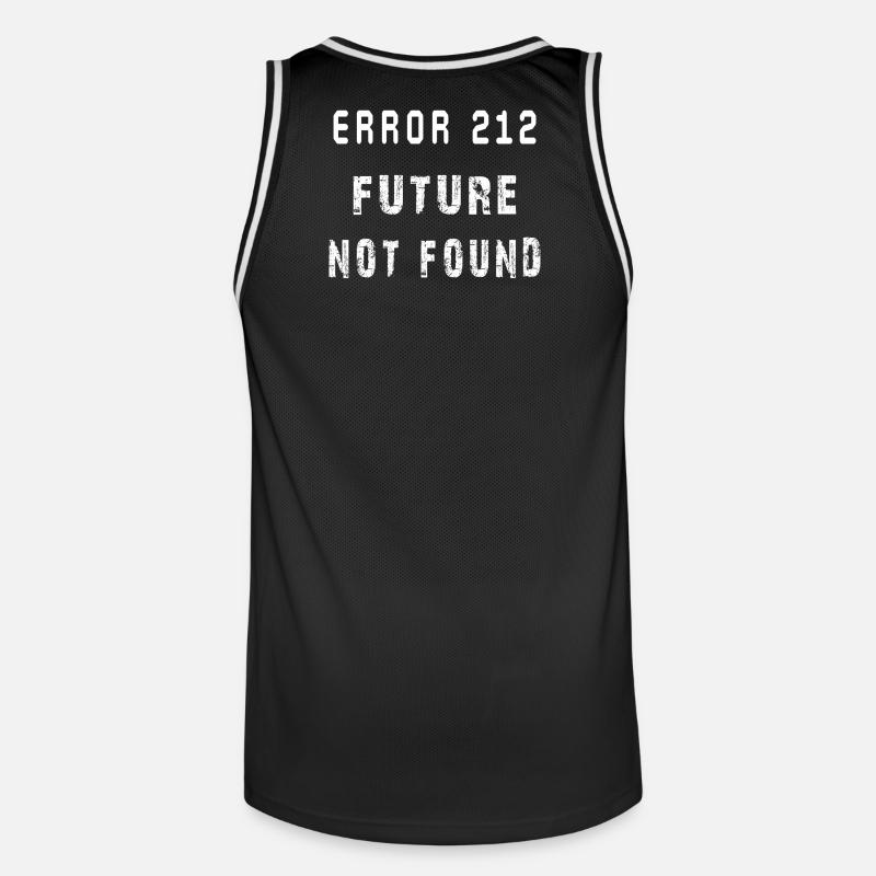 GenZ maroc: Error 212-Future not found - Maillot de basket Homme - noir/blanc