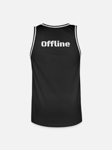 Offline - Men's Basketball Jersey - black/white