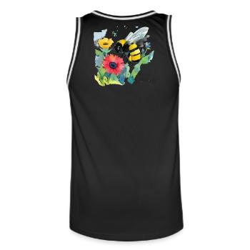 Bumblebee - Men's Basketball Jersey - black/white - Back - AI Model Male 185 dark (185cm)