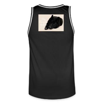 Bak - Männer Basketball-Trikot - Schwarz/Weiß - Hinten - AI Model Male 185 dark (185cm)