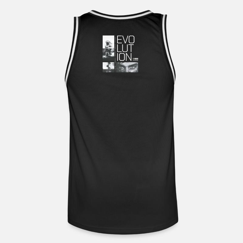 Evolution - do not stop - Men's Basketball Jersey - black/white