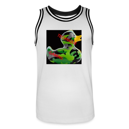 YOUTUBE NAME WITH A CAMO DUCK - Men's Basketball Jersey