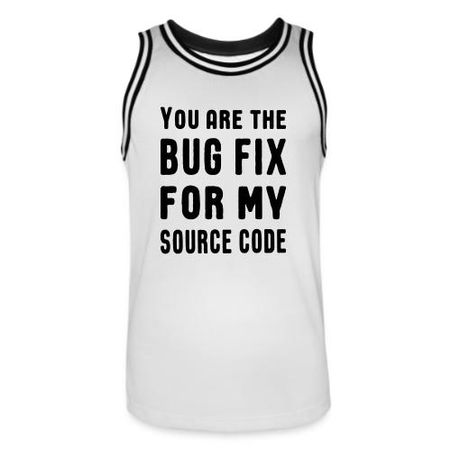 Programmierer Beziehung Liebe Source Code Spruch - Männer Basketball-Trikot