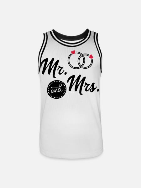 Mariage - Maillot de basket Homme - blanc/noir
