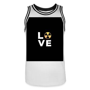 Liebesgeschenk Manip Radioologe Radiologie - Männer Basketball-Trikot - Weiß/Schwarz - Vorne - AI Model Male 185 dark (185cm)