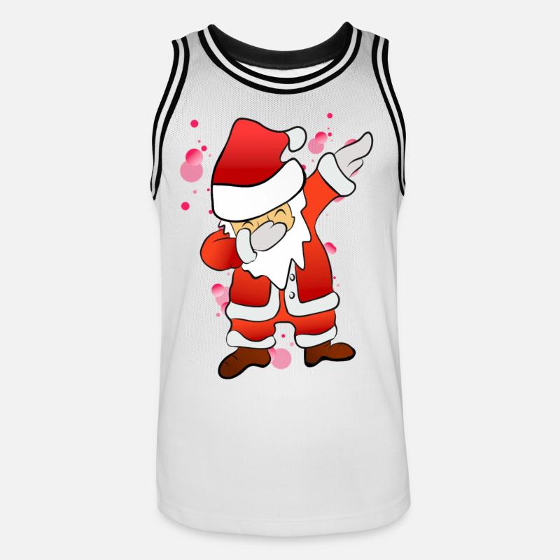Dabbing Nicholas - Men's Basketball Jersey - white/black