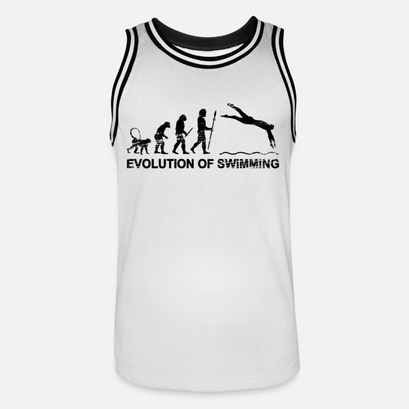 Float Evolution - Men's Basketball Jersey - white/black